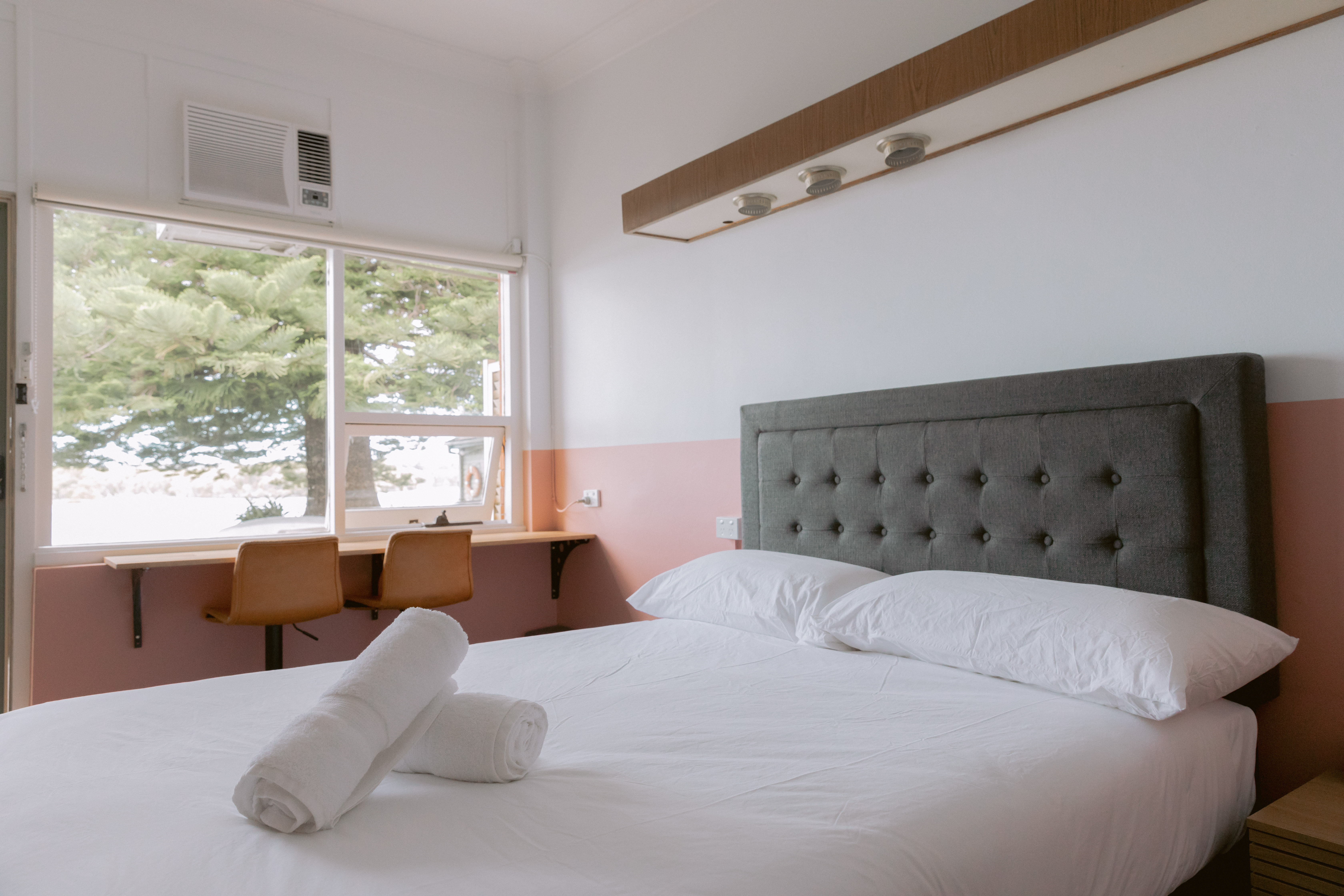 Comfortable motel interior
